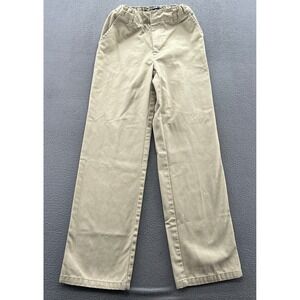 French Toast Pants Boys Sz 12 Khaki Chino Pants Elastic Waist School Uniform